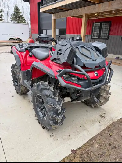 2023 canam outlander Xmr 5500km. Full skid plates, synthetic rope winch. Runs perfect, $13,000 or be...