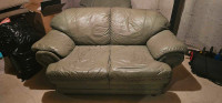Olive Green Love seat 