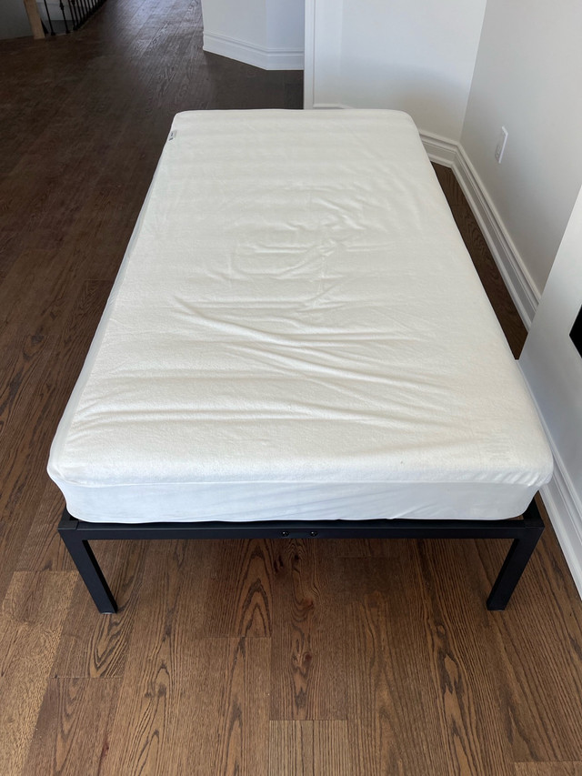 Twin Size Mattress + Cover & Durable Bed Frame in Beds & Mattresses in Markham / York Region - Image 2