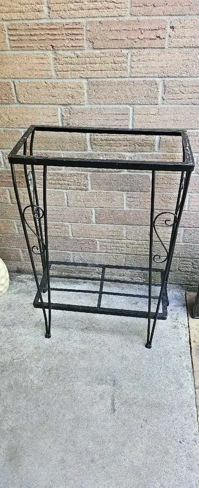 Wrought Iron Vintage Fish Stand, View more