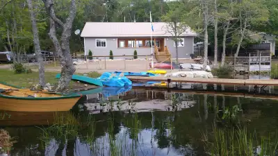 Rhodie’s rest lake front cottage rental on Zwickers Lake anna.NS, View more