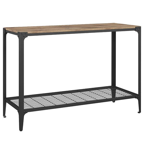 Angle Iron Rustic Wood Sofa Entry Table - Barnwood in Coffee Tables in Mississauga / Peel Region