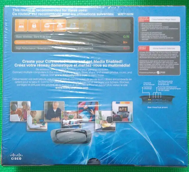 Cisco Linksys WRT160N router Brand new in box  $39 in Networking in City of Toronto - Image 3
