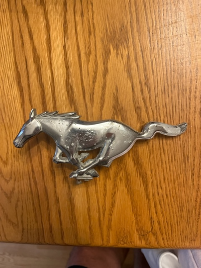 Ford Mustang OEM C7ZB-8A224-A Horse Emblem Grill 67165-2 Ornament. For a 1960's Ford Mustang. It has...
