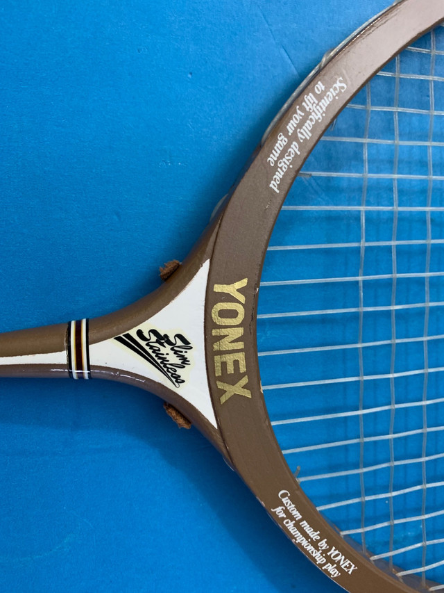 Rare Vintage Japan Yonex Badminton Wooden Racketfr B-9100$299 in Tennis & Racquet in Markham / York Region - Image 3