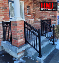 Sleek Aluminum & Glass Railings., Maintenance Free Design-HMJ