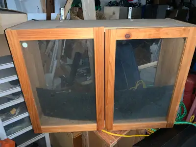 Ikea Wood and Glass Cabinet, View more