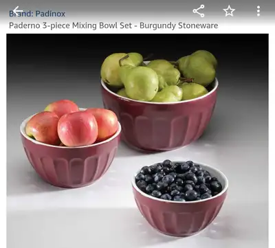 Paderno Mixing bowl set - stoneware, View more