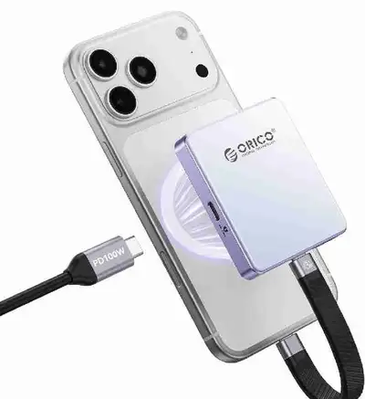 ORICO 10Gbps Magnetic M.2 NVMe SSD Enclosure with PD100W Chargi, View more