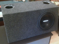 Huge dual ported enclosure box and subwoofer