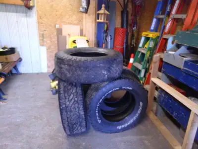 And so are these tires!!! set of 4- 275/65R18 AT truck tires still got about 1/4 tread depth never b...
