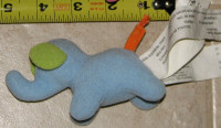 Mini Ikea Blue Elephant Plush Stuffed Animal Toy