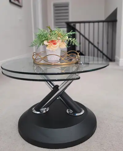 Living-Dining Glass Coffee Table (Center Piece), View more