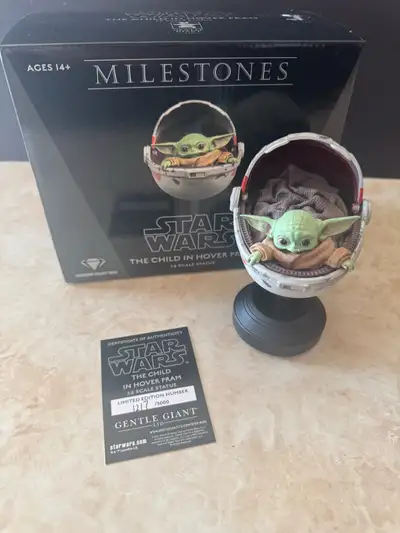 The Star Wars The Child In A Hover Pram (1/6) Milestones Statue by Gentle Giant is a highly detailed...
