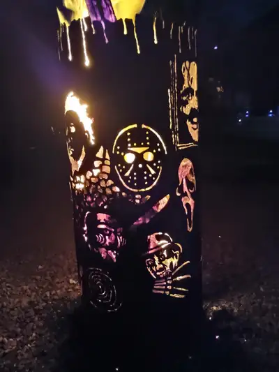 Steel Firepit - Outdoor - Horror Movie Characters, View more