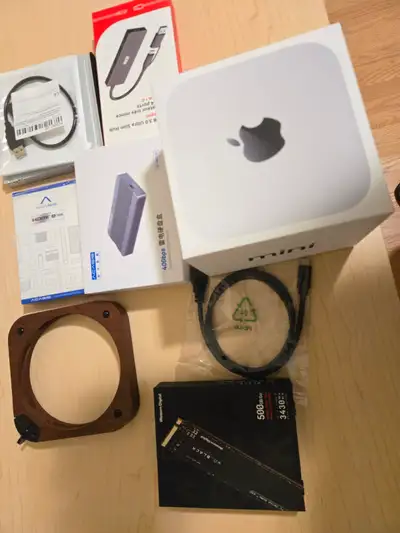 ️ Mac Mini M4 + 27” 4K Monitor + Thunderbolt acc + Controller, View more