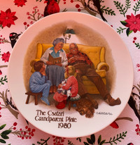 COLLECTOR PLATE EDWIN M. KNOWLES “THE BEDTIME STORY”