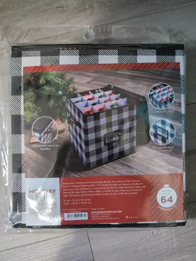 New not used ornament storage boxes, each holds 64 ornaments, I have 9 boxes available, $15 each or...