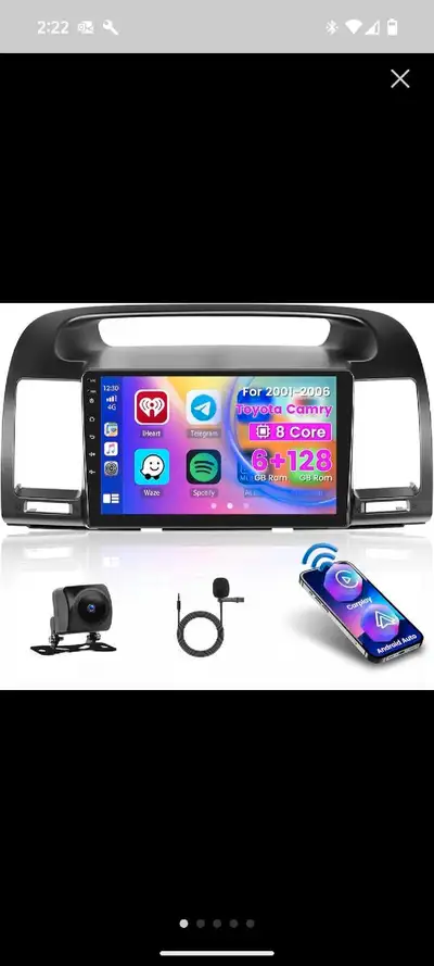 Upgrade your ride with this brand new media system designed specifically for Toyota Camry models fro...