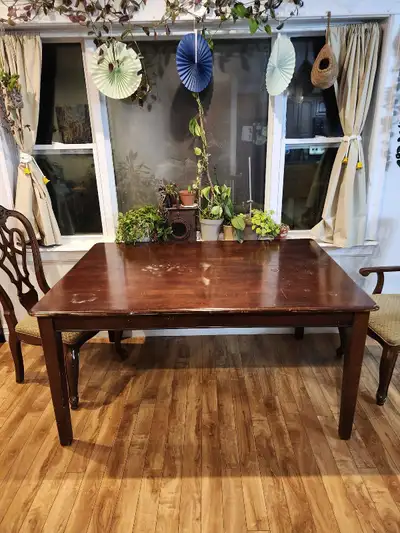 Mahogany dining table, View more