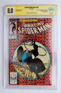 Amazing Spiderman 300 (Signed McFarlane) in CBCS 8.0 CGC 8.5