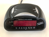 M.Zone AM/FM clock radio