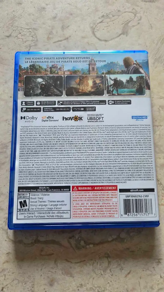 Ubisoft Assassin's Creed Black Flag PS5 in Sony Playstation 5 in Longueuil / South Shore - Image 3