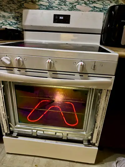 White electric stove , View more