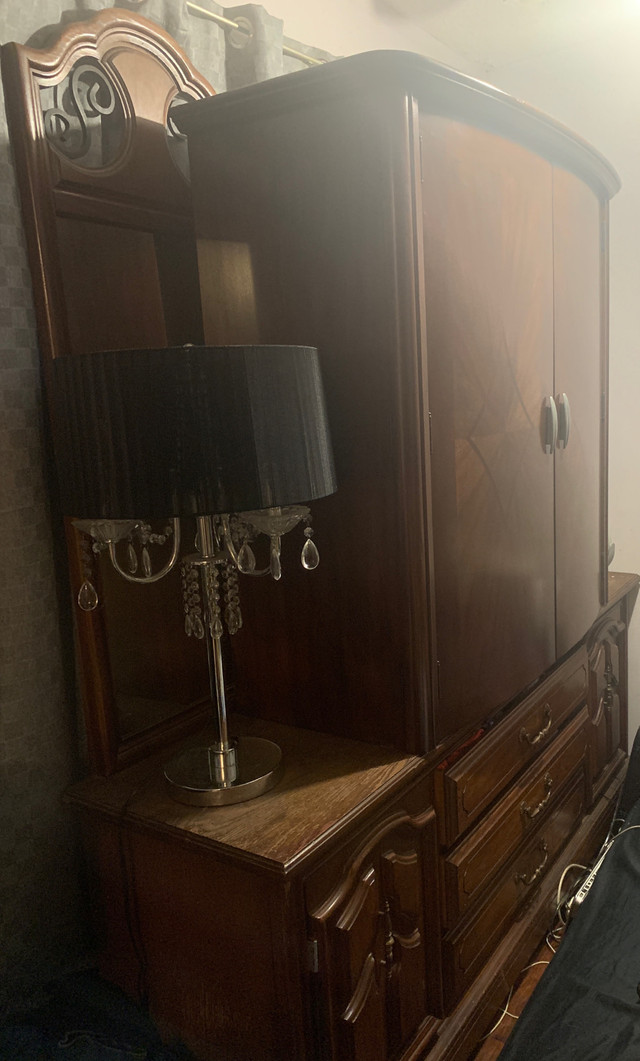 Solid wood Dresser and Armour/Wardrobe, brown, two pieces Dressers