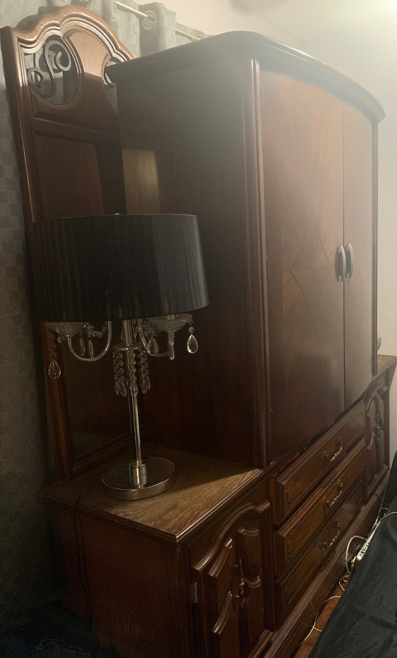 Solid wood Dresser and Armour/Wardrobe, brown, two pieces Dressers