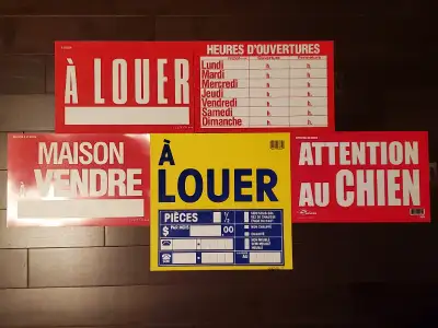 Pancarte ouvert/fermé /auto à vendre/terrain à vendre (8 models), View more