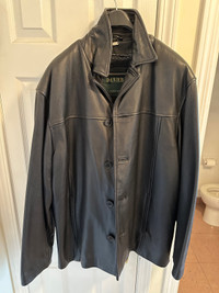 Danier Men’s Leather Car Jacket Black Size L