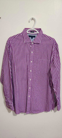 Tommy Hilfiger Slim Fit Dress Shirt (Large) 