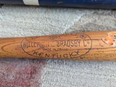 2 Bats Louisville bat from 70s and Rawlings  Busch bat softball, View more