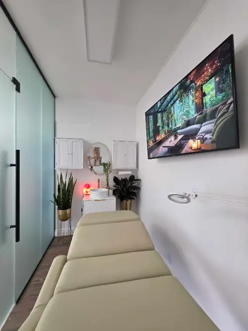 A fully furnished private treatment room is available inside a beautiful new boutique nail salon, co...