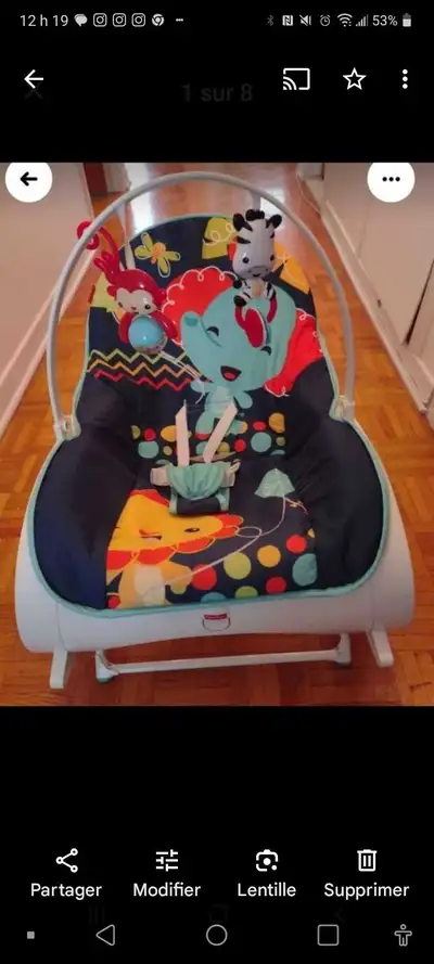 Siège pour bébé vibrant et Berçant Évolutif, View more