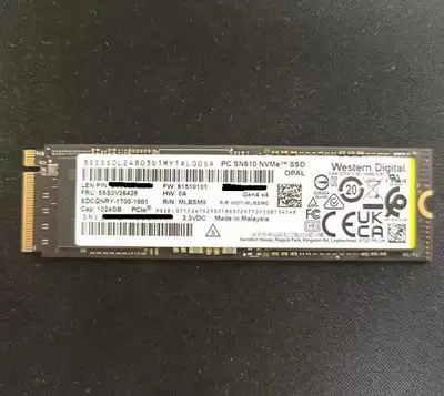 WD 1TB NVME 2280  PCIE 4.0 SSD, View more