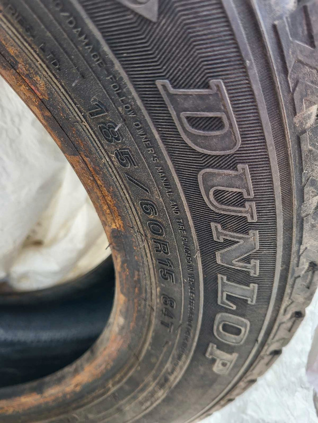 185/60R15 Dunlop Wintermax  dans Ventes de garage  à Sherbrooke - Image 2