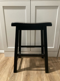 Trying to pay bills - Wood Stool