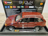 1:24 Diecast Burago BMW X5 4.4L Sport Utility SUV Burgandy