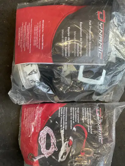 Dynamic Harness and tether. Brand new never used. Harness class A. Grap rope with panic lock. Does n...