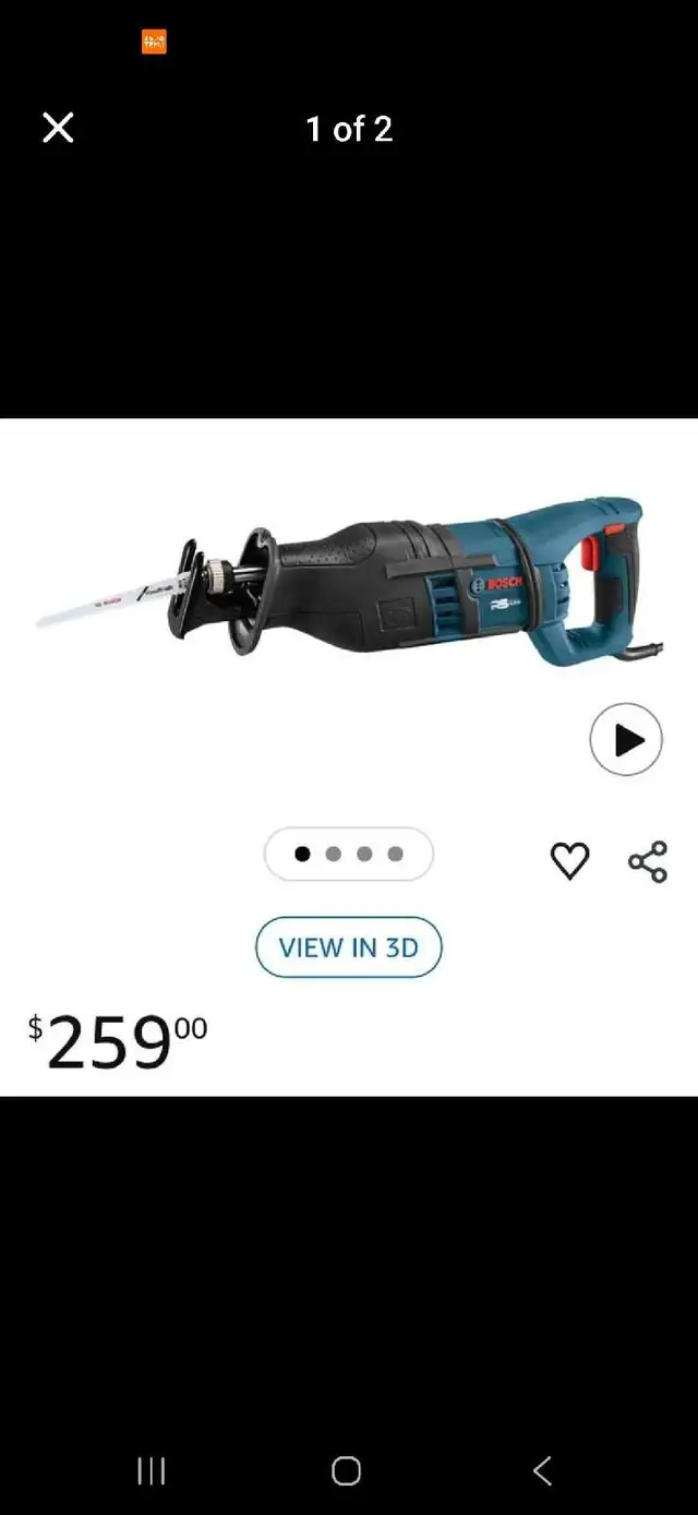 BOSCH Reciprocating Saw in Power Tools in Windsor Region - Image 3