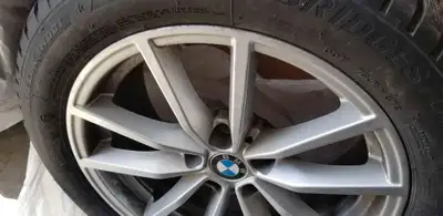Bmw winter tires and rims. Dealer installed with less than 3000km. Bridgestone winter tires in excel...