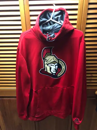 This is an Ottawa Senators Hoodie with the older logo…(XL)