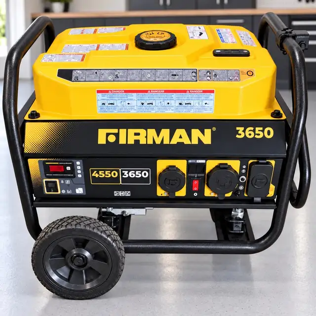 3650W Gas Generator – Only 4 Hours –  Incl. Generator Cord