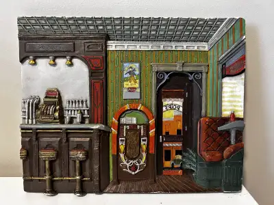 Vintage Randy Souders Pops House Vintage Bar Scene Wall Art, View more