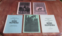 Cheval : Lot de 5 livres de Nuno Oliveira - copies - rare