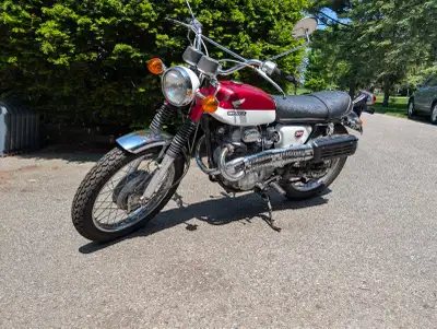 This beautiful 1968 Honda CL 350 Scrambler has a lot done to it still, unfortunately I do not have t...