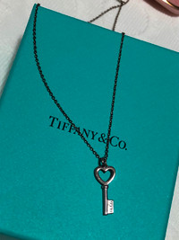 Tiffany & Co heart key necklace
