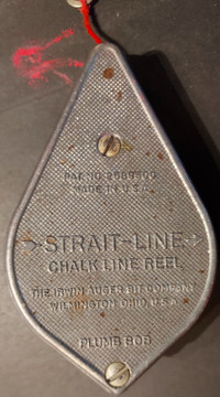 Vintage Strait-Line Chalk Line Reel